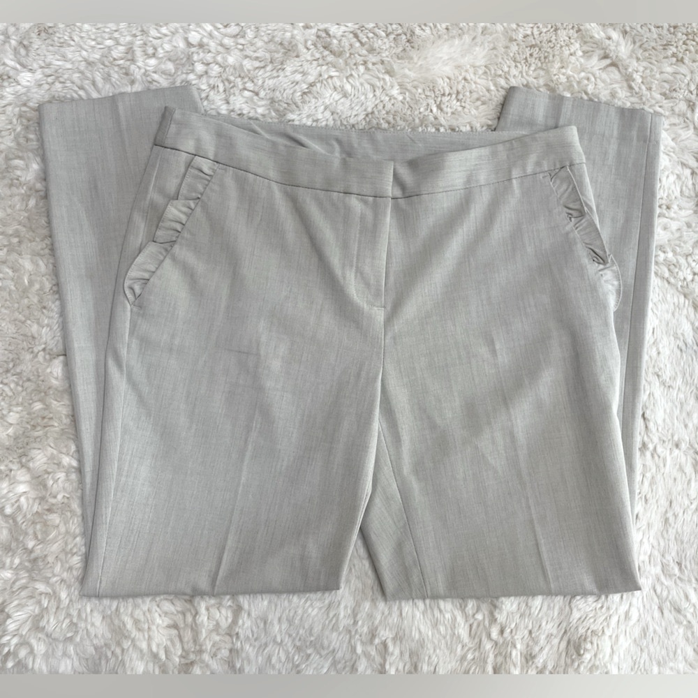 Like New Neutral Gray Beige Cynthia Rowley Dress Pants - Picture 2 of 8